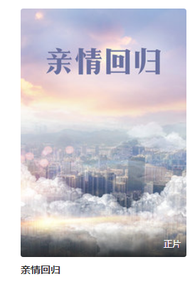 亲情回归海报剧照